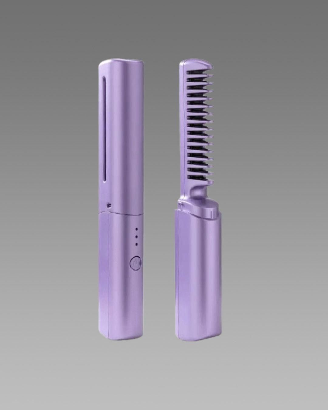 Mini Cordless Hair Straightener Comb Rechargeable